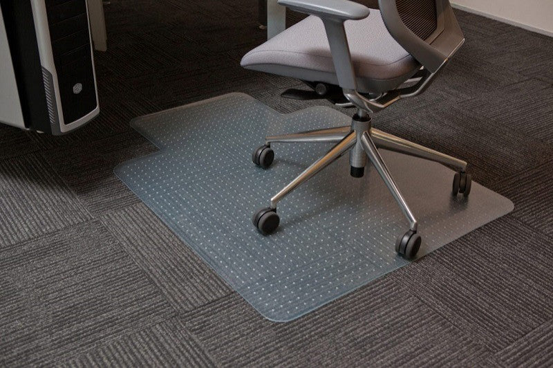 Clear PVC Carpet Office Chair Mat with Lipï¼Œ36 in. x 48 in, 30 in. X 48 in