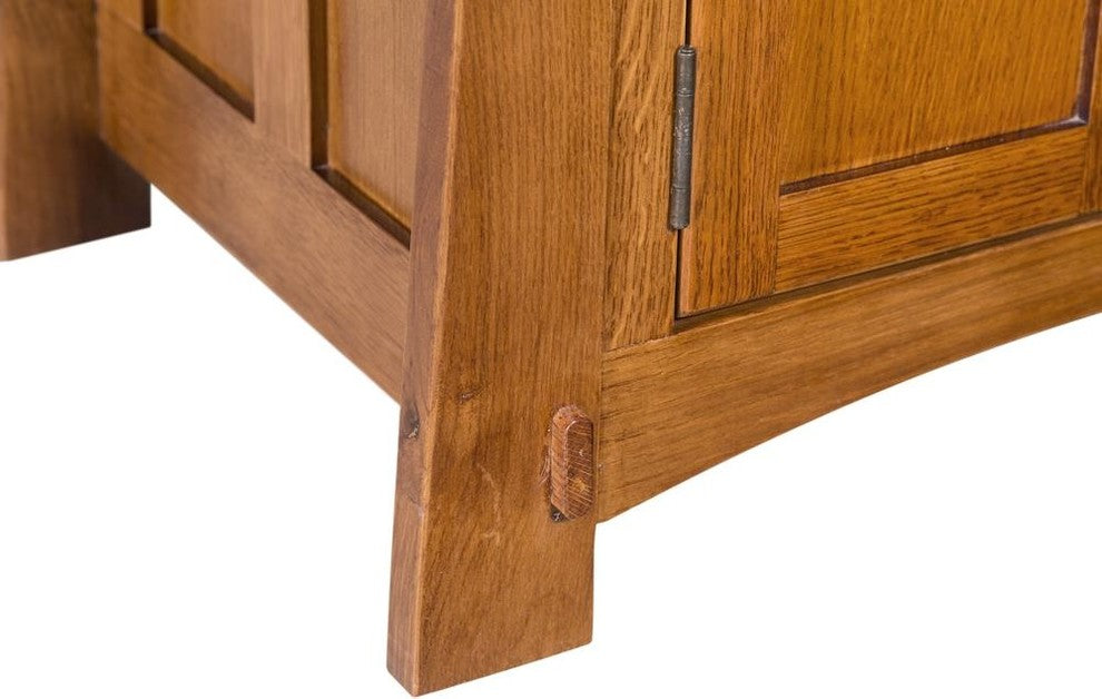 Mission Quarter Sawn Oak  2-Door 1-Drawer Nightstand
