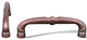 Distressed Copper RKI Bow Pull with Petals and Solid Line, RKICP863DC