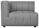 Lyric Arm Chair Left Gray