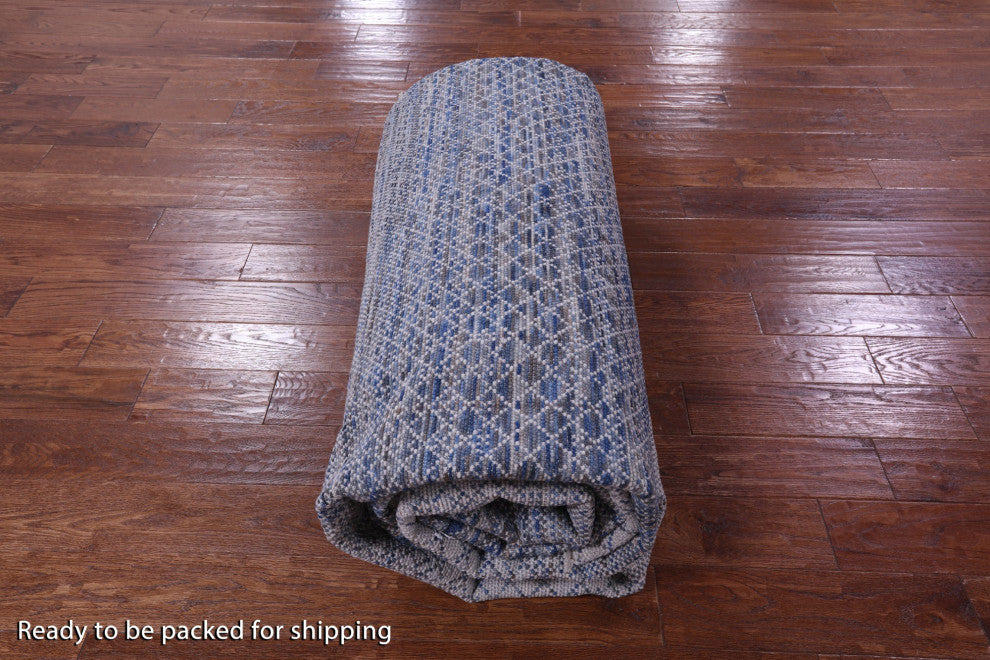10' 0" X 14' 0" Handmade Savannah Grass Wool Rug - Q13194