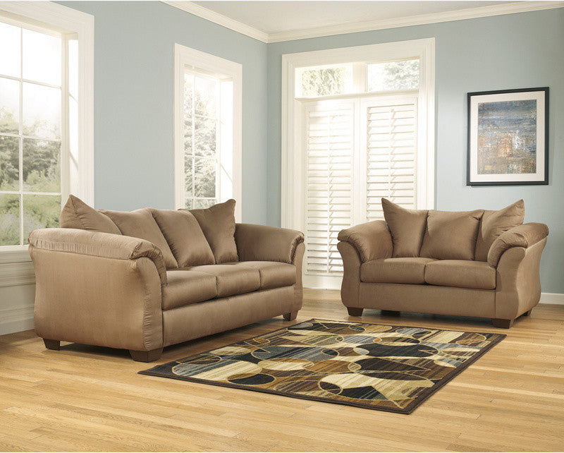 Signature Design by Ashley Darcy Loveseat Fabric, Mocha