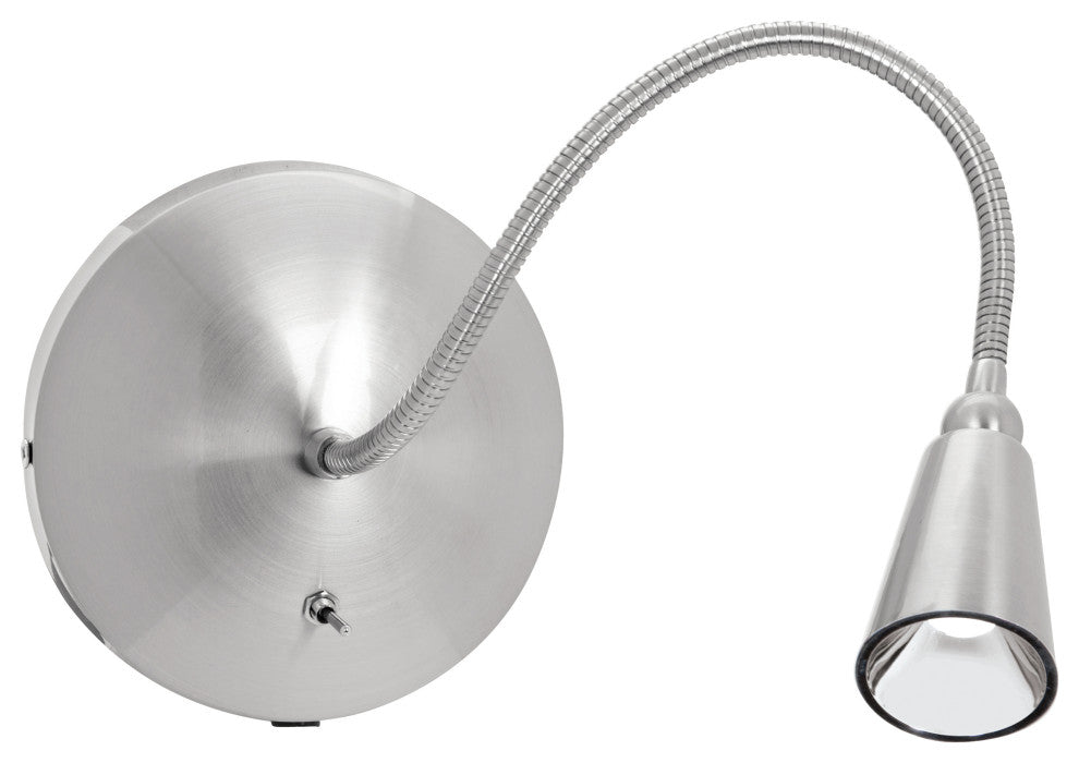 Access Lighting 62089LED 5"H Integrated 4700K LED Hardwired or - Brushed Steel