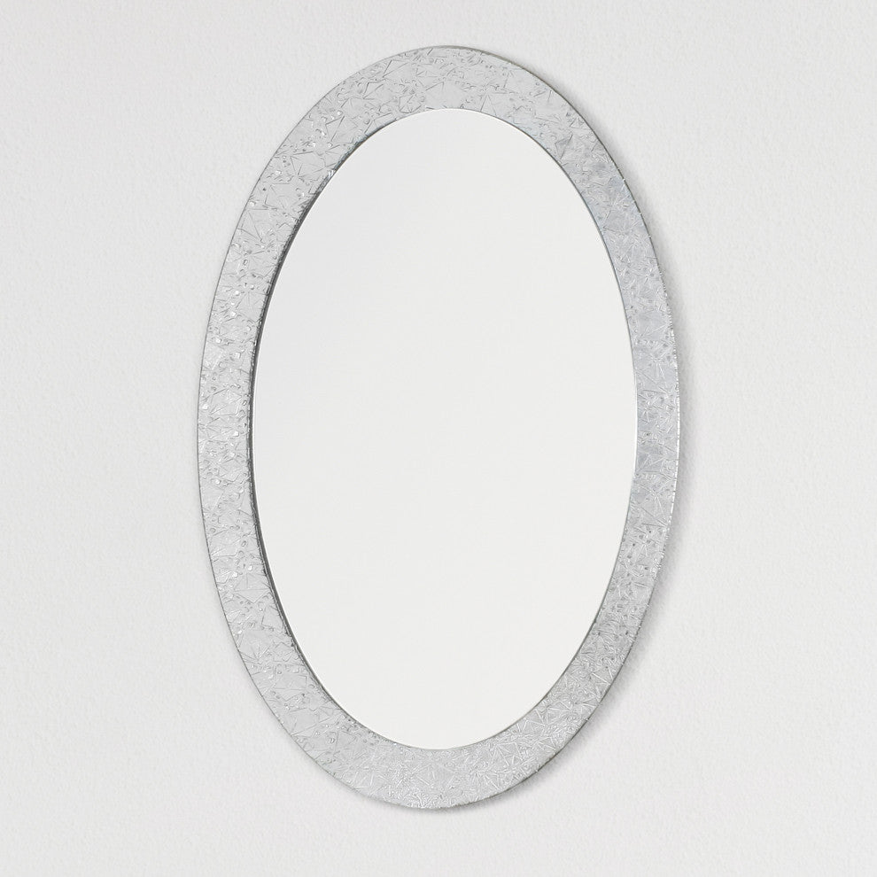 Frameless Crystal Wall Mirror