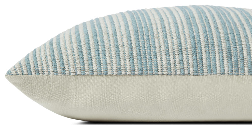 Jean Stoffer x Loloi Martha Blue 22'' x 22'' Cover, Poly Pillow