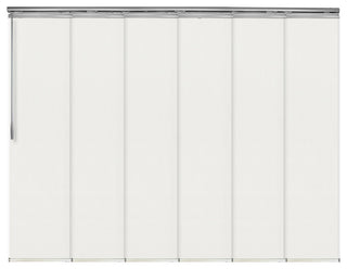 Amour 6-Panel Track Extendable Vertical Blinds 98-130"W