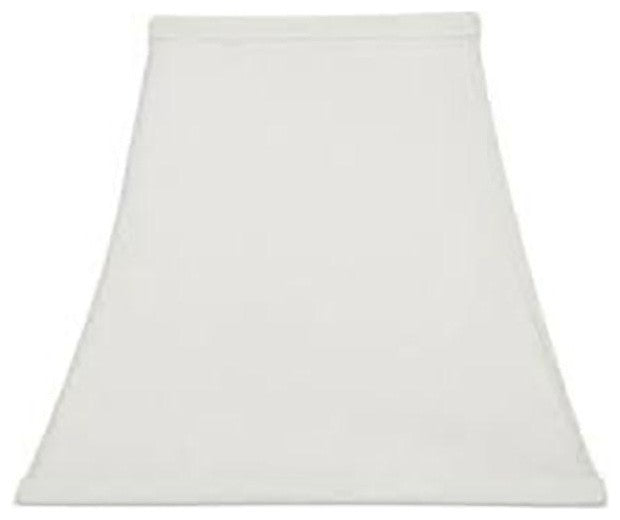 Square Bell 8" Clip-on Candle Stick Replacement Lamp Shade White