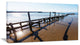 "Wooden Boardwalk On Beach" Sea Bridge Canvas Wall Artwork, 40"x20"