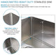 Transolid 32"x17" Rimless Single Bowl Kitchen Sink, Stainless