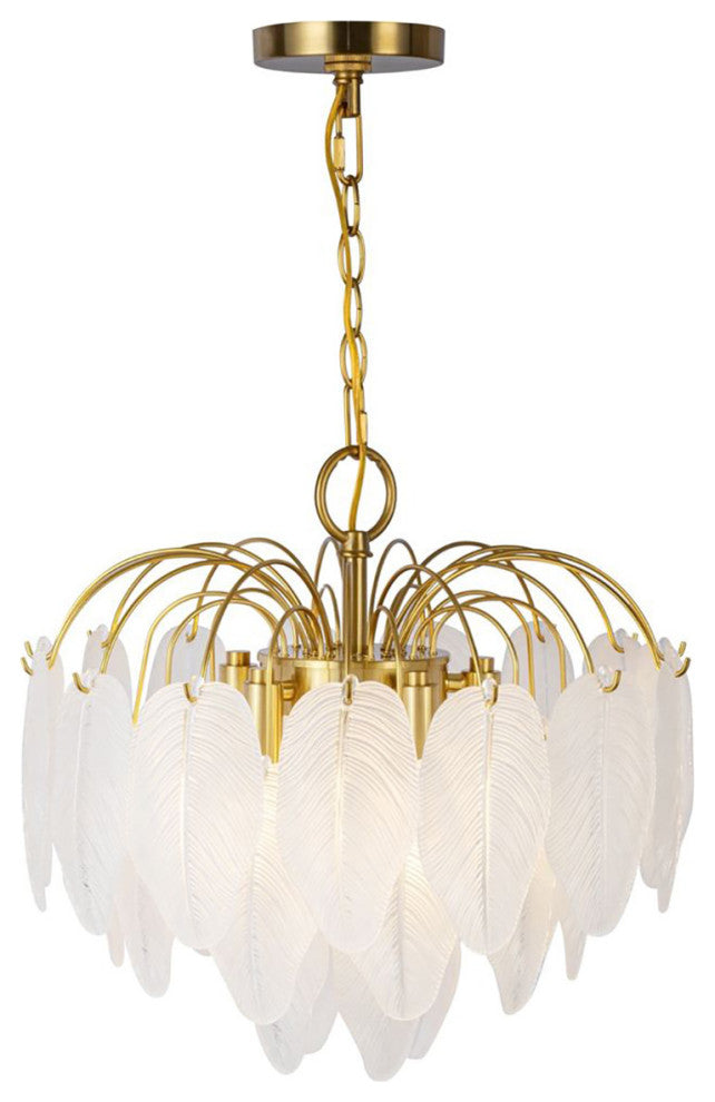 Alessia - Chandelier - Brushed Brass, 4-Light