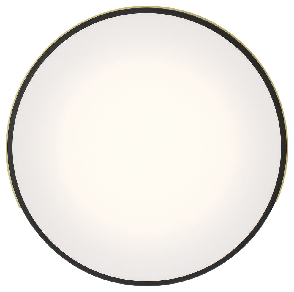 Access Lighting 49950LEDD/ACR Maestro 14"W LED Flush Mount Drum - Black