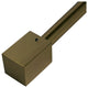 Cuboid Single Curtain Rod, Brass, 48" W X 84" L