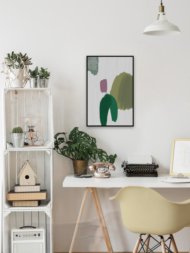 "Unique Magic" Floater Framed Painting Print on Canvas, 12x18