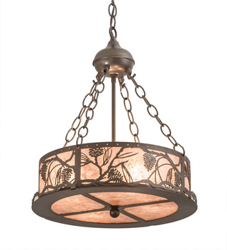 16 Wide Whispering Pines Inverted Pendant