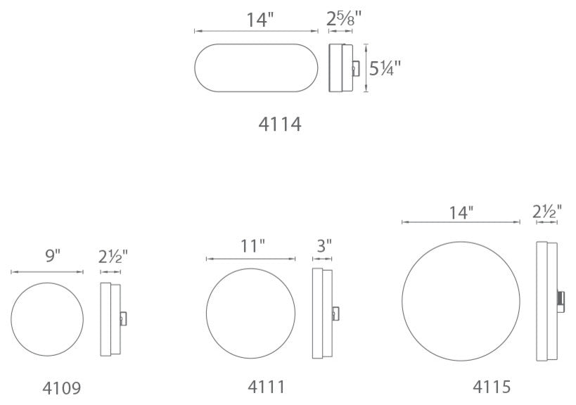 WAC Lighting Round LED Flush Mount, Brushed Nickel, 15", Warm 2700k