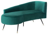 Safavieh Evangeline Parisian Settee, Emerald/Black