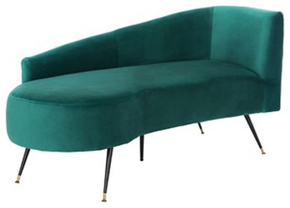 Safavieh Evangeline Parisian Settee, Emerald/Black