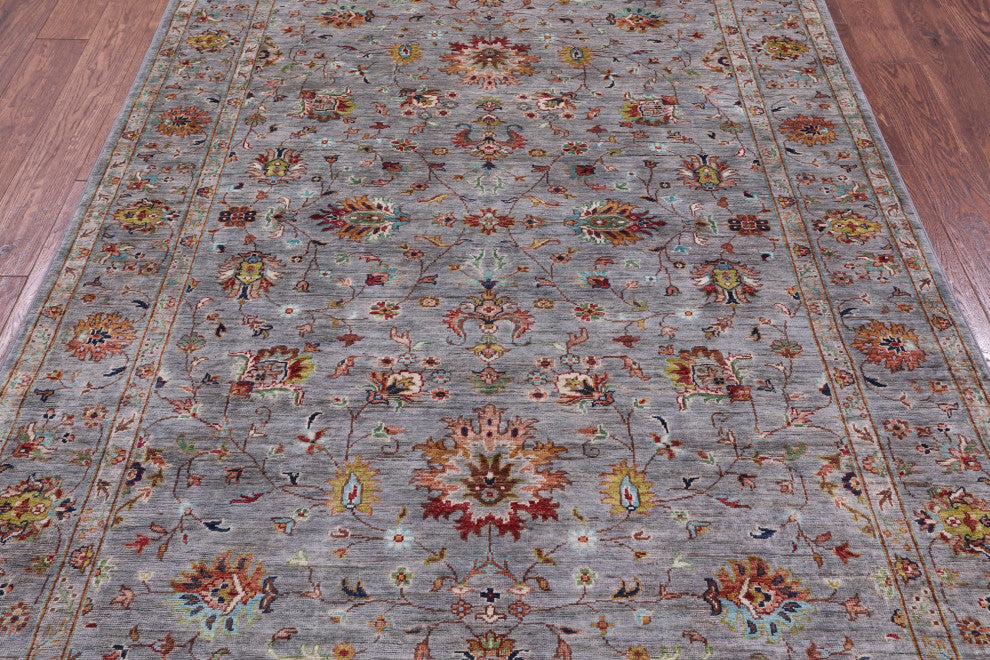 5' 7" X 7' 9" Handmade Persian Tabriz Wool Rug - Q12522