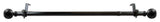 Andre Multi Angle Ceiling Rod 120-170 inch, Black, One Sided