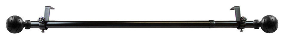 Andre Multi Angle Ceiling Rod 120-170 inch, Black, One Sided