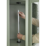 Value Line Polymer Kidney 2-Shelf Lazy Susans for Corner Base, White, 32"W