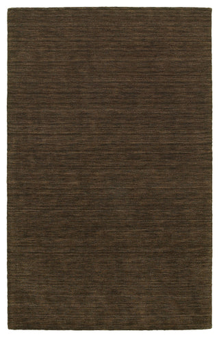 Arista Solid Brown Hand-Crafted Area Rug, 6'x9'