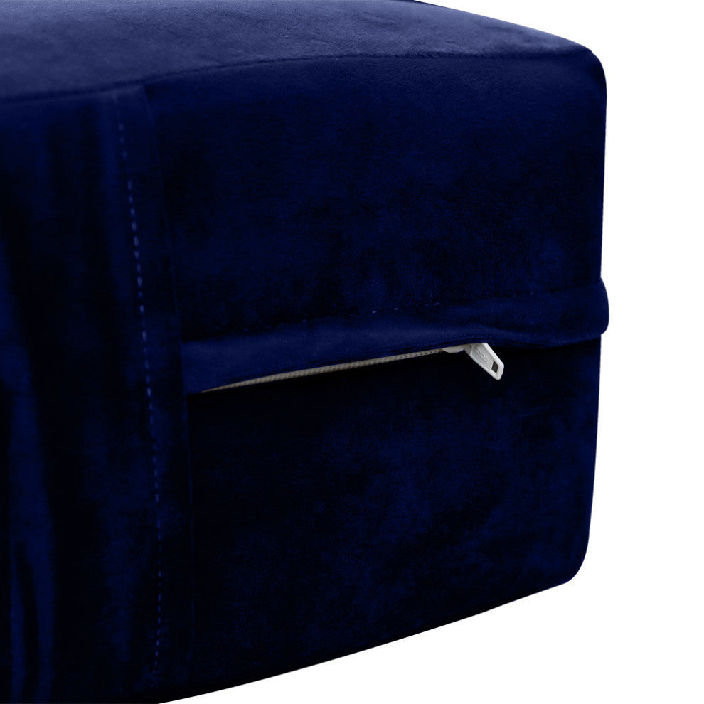 Knife Edge 8" Twin Size 75x39x8 Velvet Indoor Daybed Mattress |COVER ONLY|-AD373
