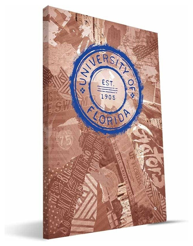 FLA Gators Scrapbook Canvas Print, 16"x24"