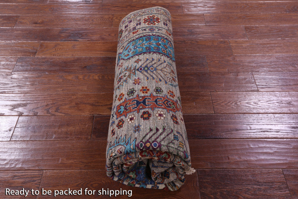Handmade Fine Turkmen Ersari Wool Rug 5' 5" X 7' 8" - Q12351