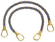 Lavender Blue Taupe 18" Rope Tiebacks Periwinkle Gold, Pair