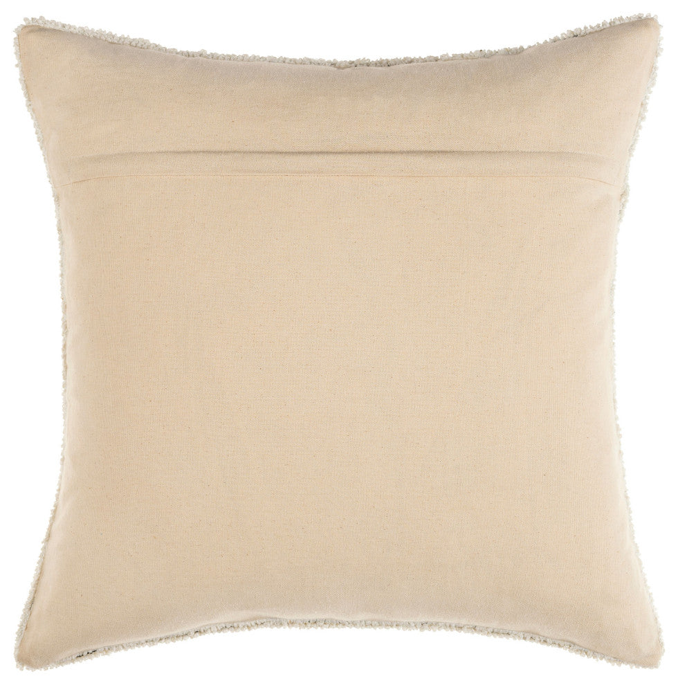 Surya Sheldon Cream Pillow Shell With Polyester Insert 20"H X 20"W