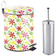 Printed Step on Trash Bin With Toilet Brush, Spring Floral