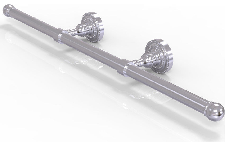 Dottingham Wall Mounted Horizontal Guest Towel Holder, Satin Chrome