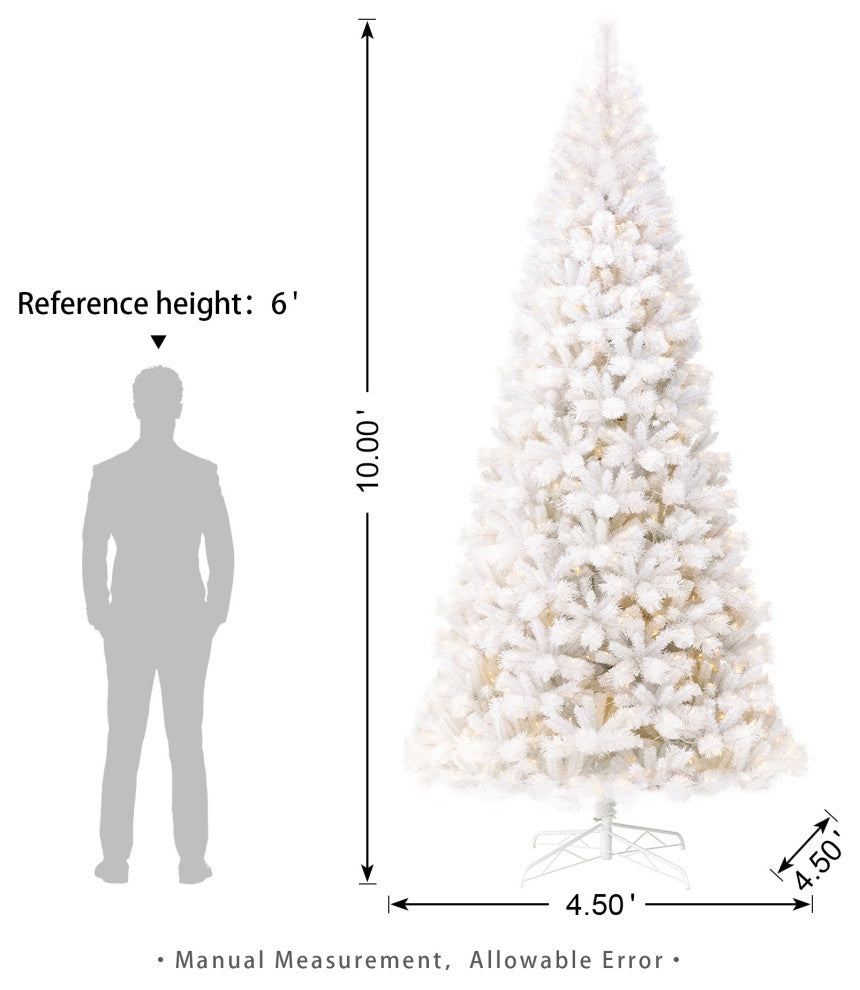10' Pre-Lit Artificial Christmas Tree