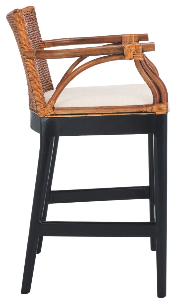 Safavieh Gianni Counter Stool, Brown/Black