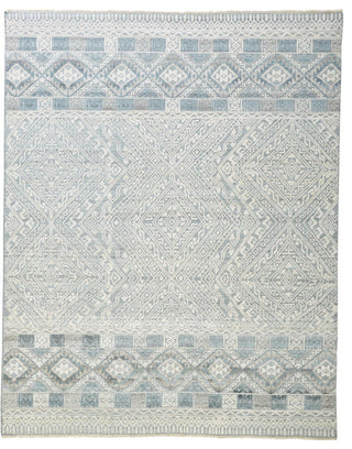 Weave & Wander Eckhart Rug, Gray/Blue, 7'9"x9'9"