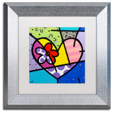 Roberto Rafael 'Big Heart III' Matted Framed Art