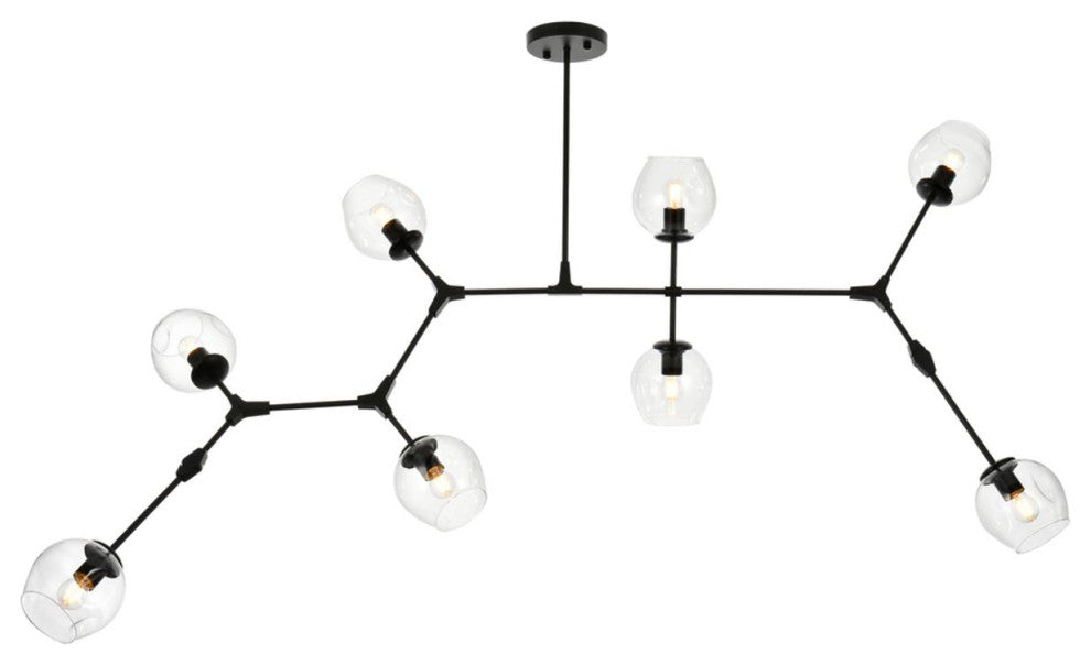 Cavoli 8 Light Chandelier, Black