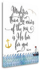 "Psalm 93 - 4 Mightier" By Tara Moss, Giclee Print on Gallery Wrap Canvas