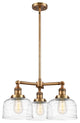 INNOVATIONS 207-BB-G713 3-Light Chandelier Brushed Brass