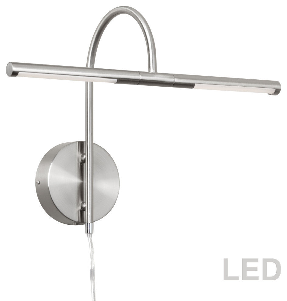 6W Picture Light, Satin Chrome