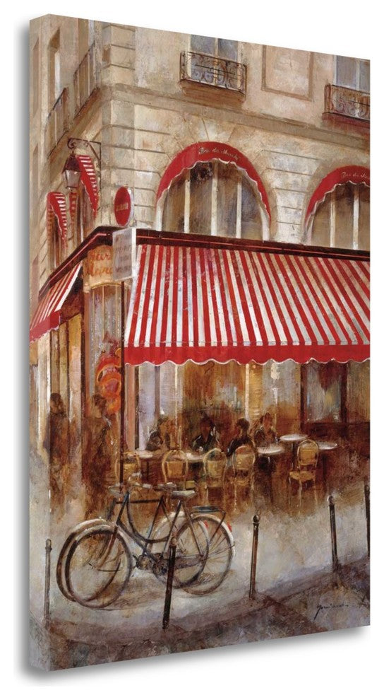 "Cafe De Paris II" By Noemi Martin, Giclee Print on Gallery Wrap Canvas
