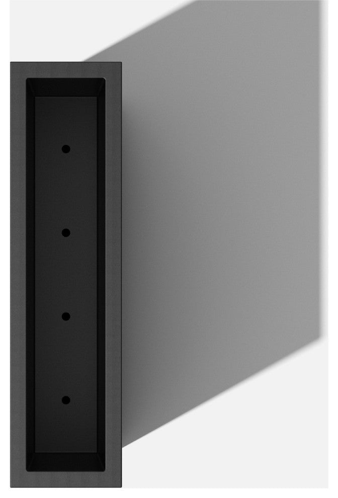 Veradek Block Series Span Planter, Black, Medium