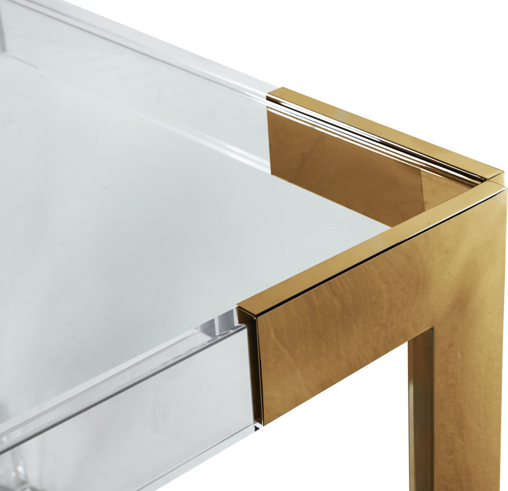Casper Dining Table, Gold