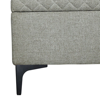 Reece Upholstered Storage Bench, Tan