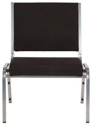Antimicrobial Bariatric Chair With Silver Vein Frame, Black Fabric
