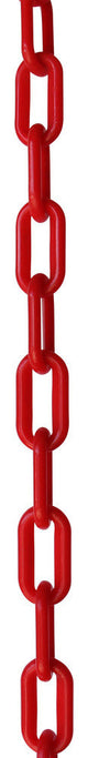 Plastic Standard Link Barrier Chain, Various Finishes, 2 Sizes, Red, U50