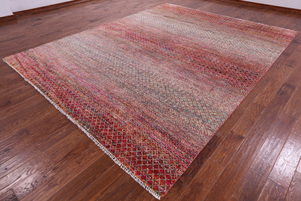 Savannah Grass Wool & Silk Handmade Rug 9' 3" X 11' 10" - Q15964