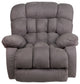 Softsuede Microfiber Rocker Recliner, Gray