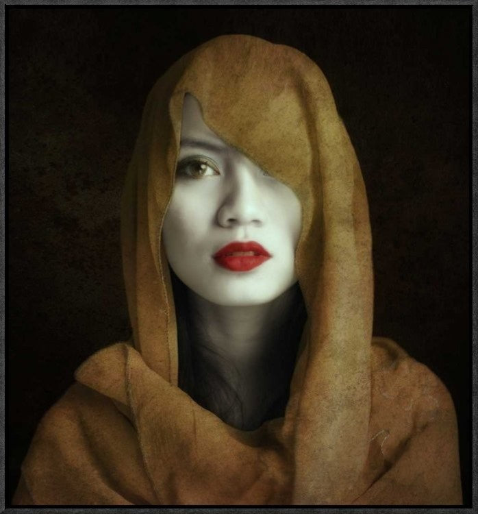 "Kemuning" Framed Canvas Giclee by Hari Sulistiawan, 21x23"
